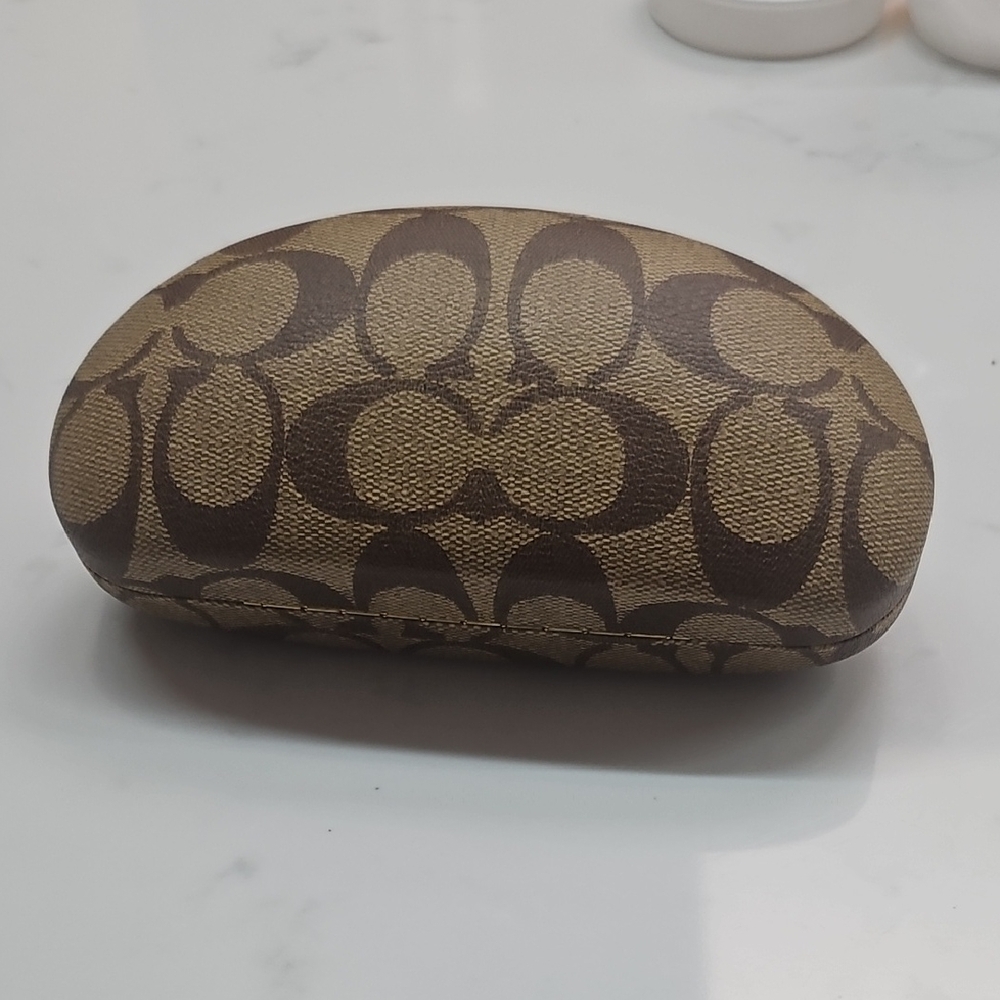 Coach Brown Patterned Sunglass Storage Case - Picture 3 of 7